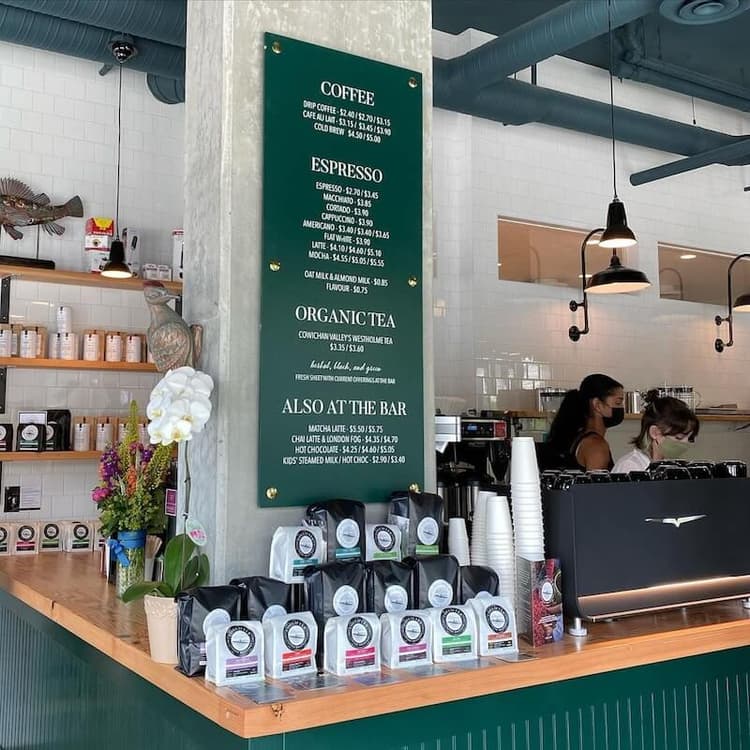Inside cafe