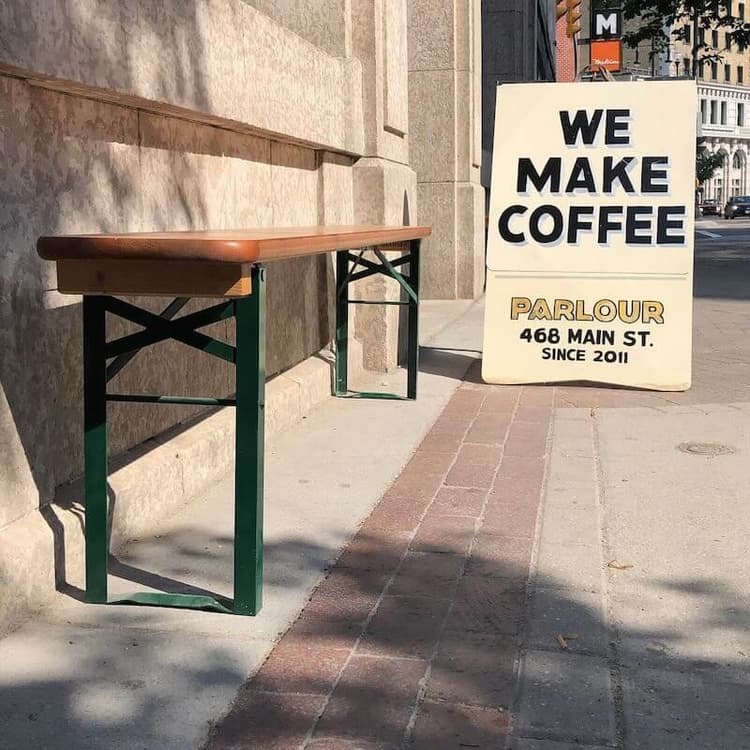 Inside cafe