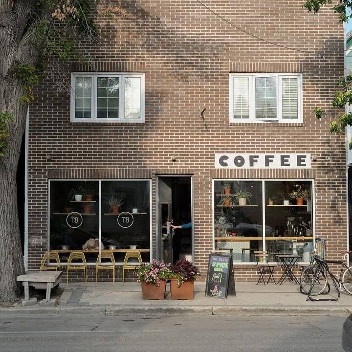 Inside cafe